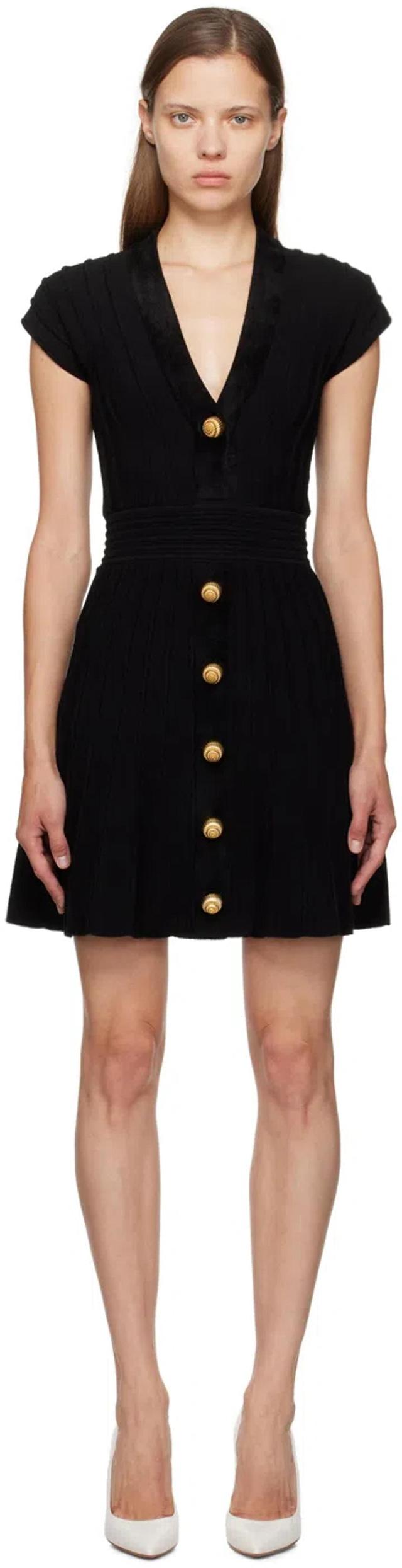 Black Flare Minidress Product Image