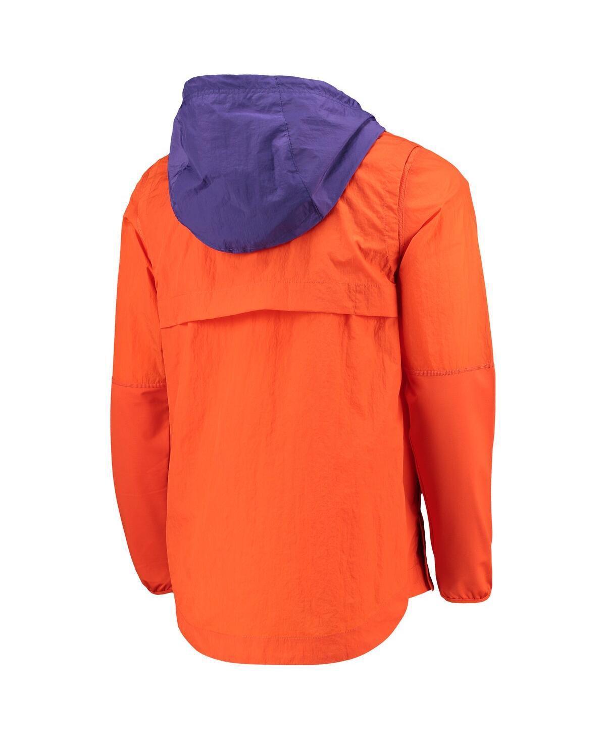 NIKE Men's Orange, Purple Clemson Tigers Player Quarter-zip Jacket In Orange,purple Product Image