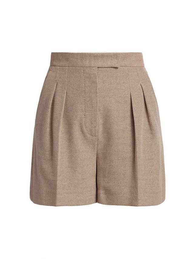 Womens Jessica Pleated Cotton Jersey Shorts Product Image