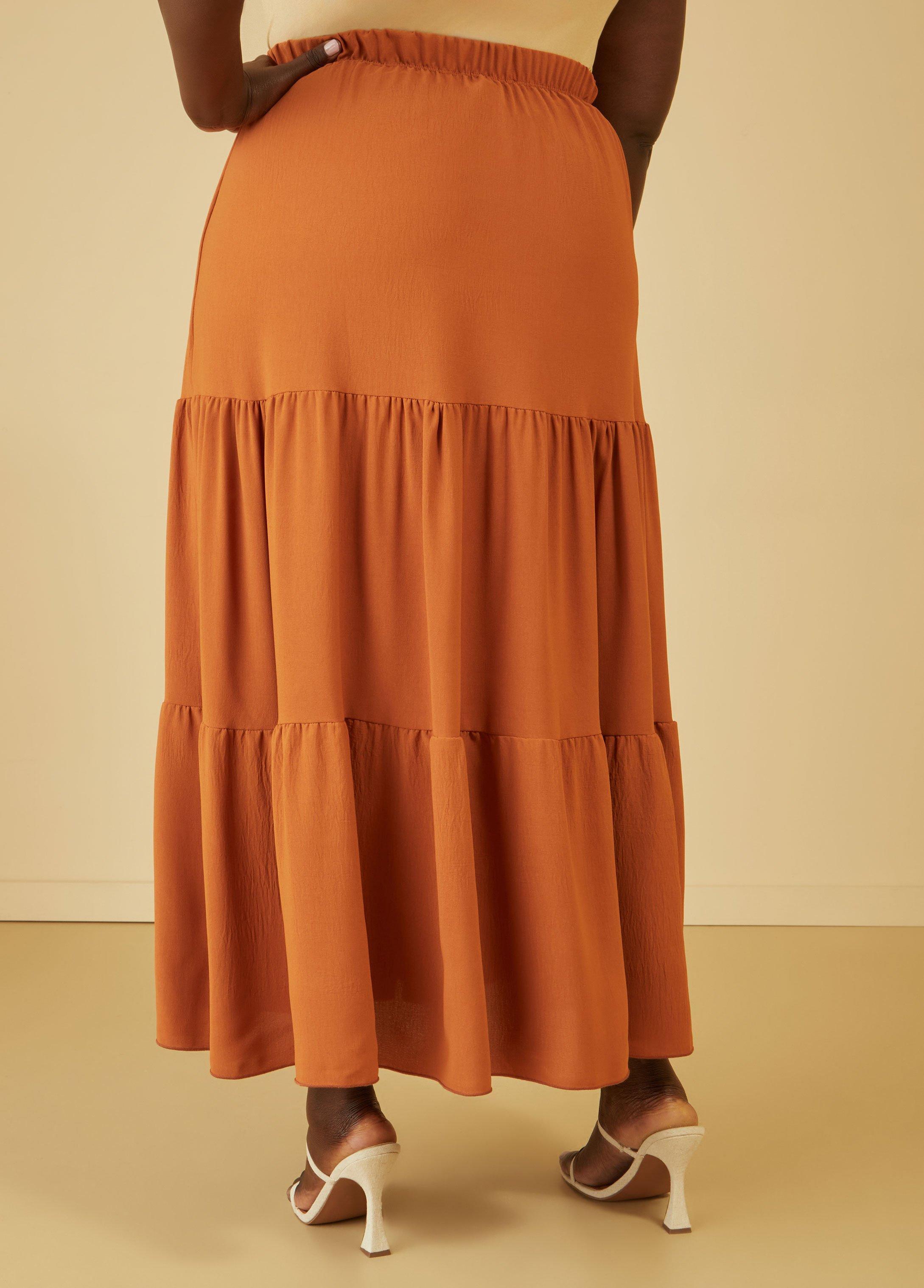 Flounced Maxi Skirt Product Image