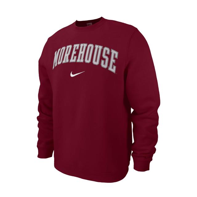 Morehouse Club Fleece Nike Mens College Crew-Neck Sweatshirt Product Image