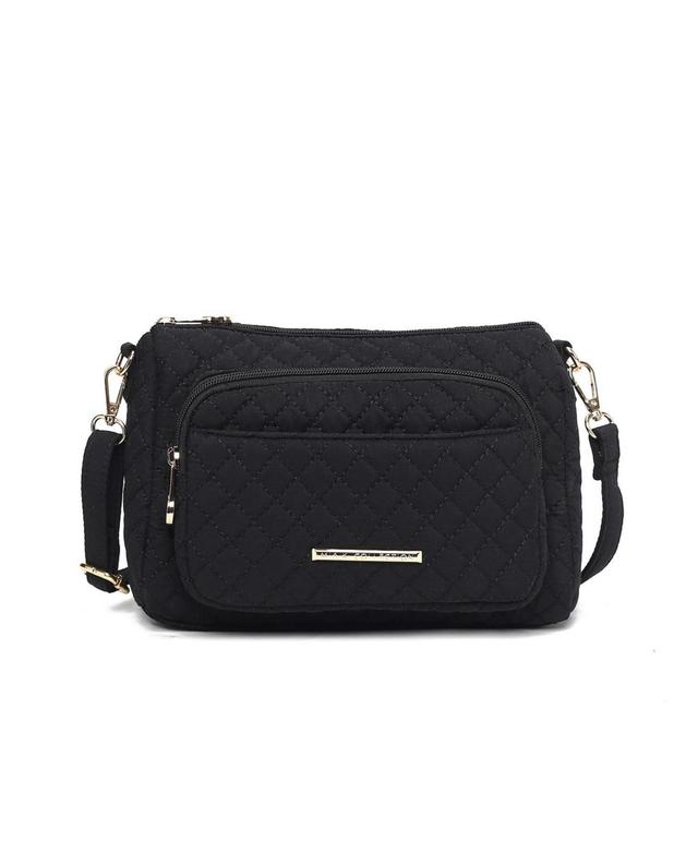 Mkf Collection Rosalie Solid Quilted Cotton Women s Shoulder Bag by Mia K Product Image