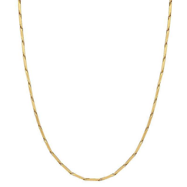 Mens LYNX Gold Tone Ion-Plated Stainless Steel Link Chain Necklace Product Image