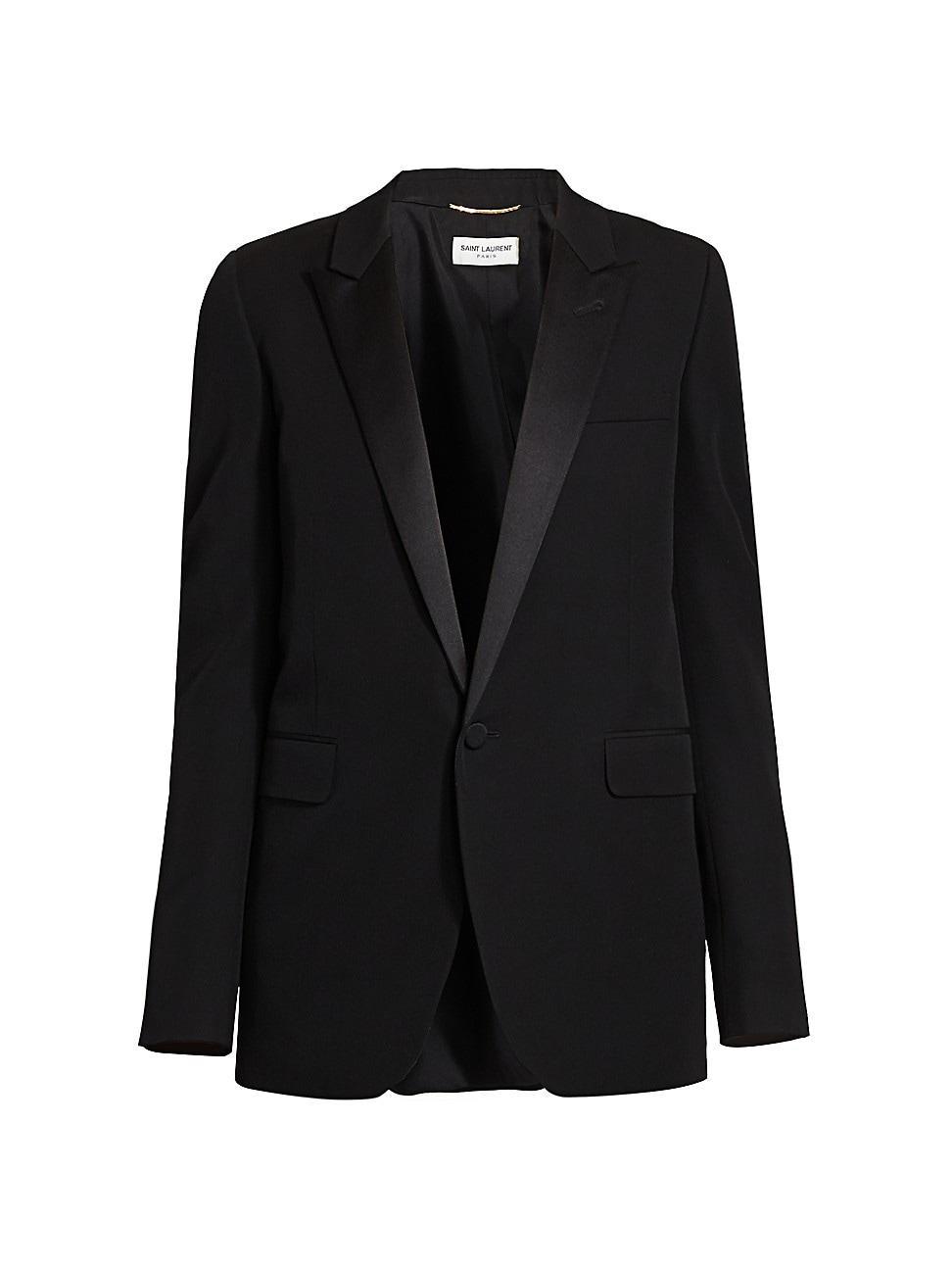 Womens Classic Wool Blazer Product Image