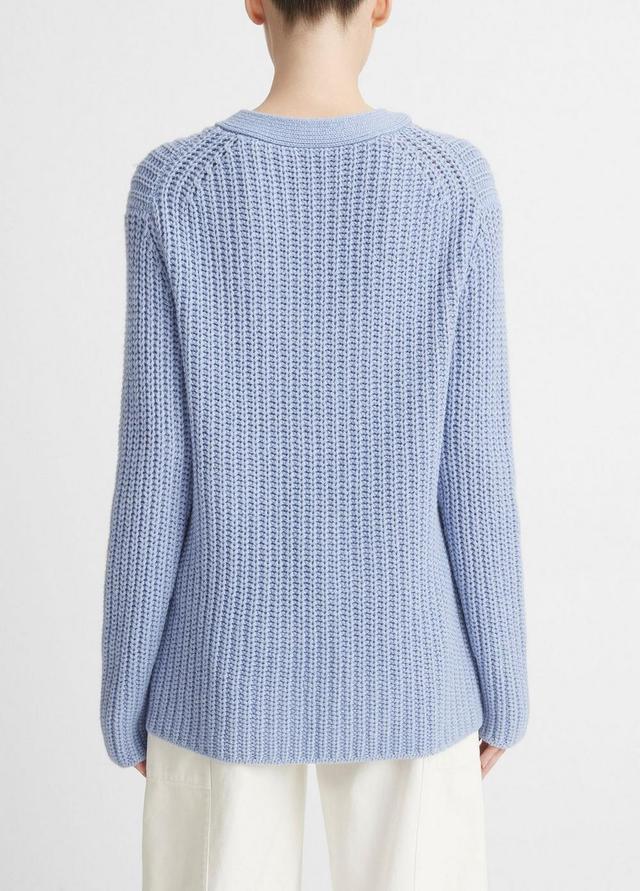 Shaker Stitch V-Neck Sweater Product Image