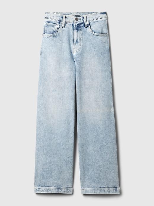 High Rise Stride Wide-Leg Ankle Jeans Product Image