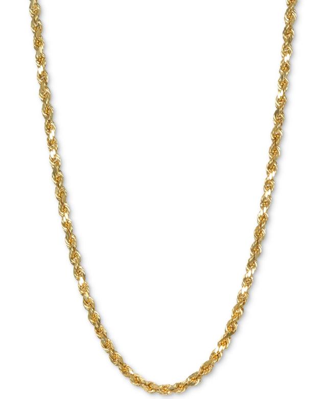 Italian Gold Rope 18 Chain Necklace in 14k Gold Product Image