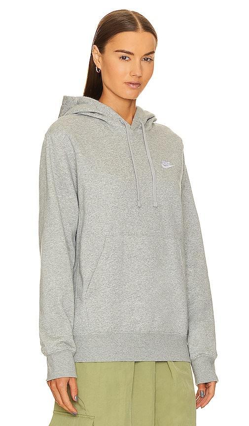 Nike Club Fleece hoodie in gray heather Product Image