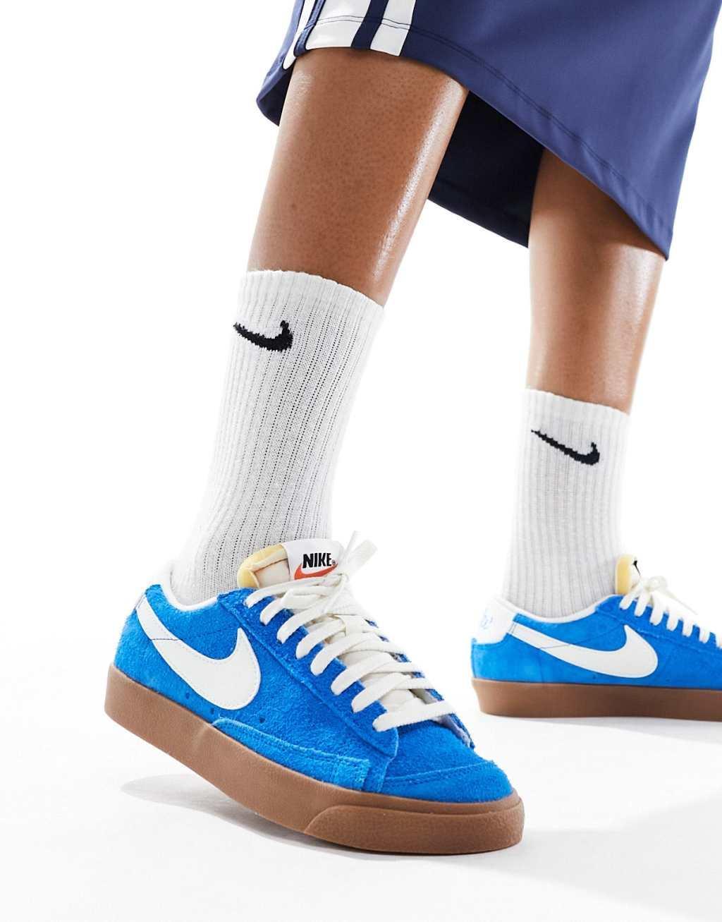 Nike Blazer Low Vintage sneakers in photo blue Product Image