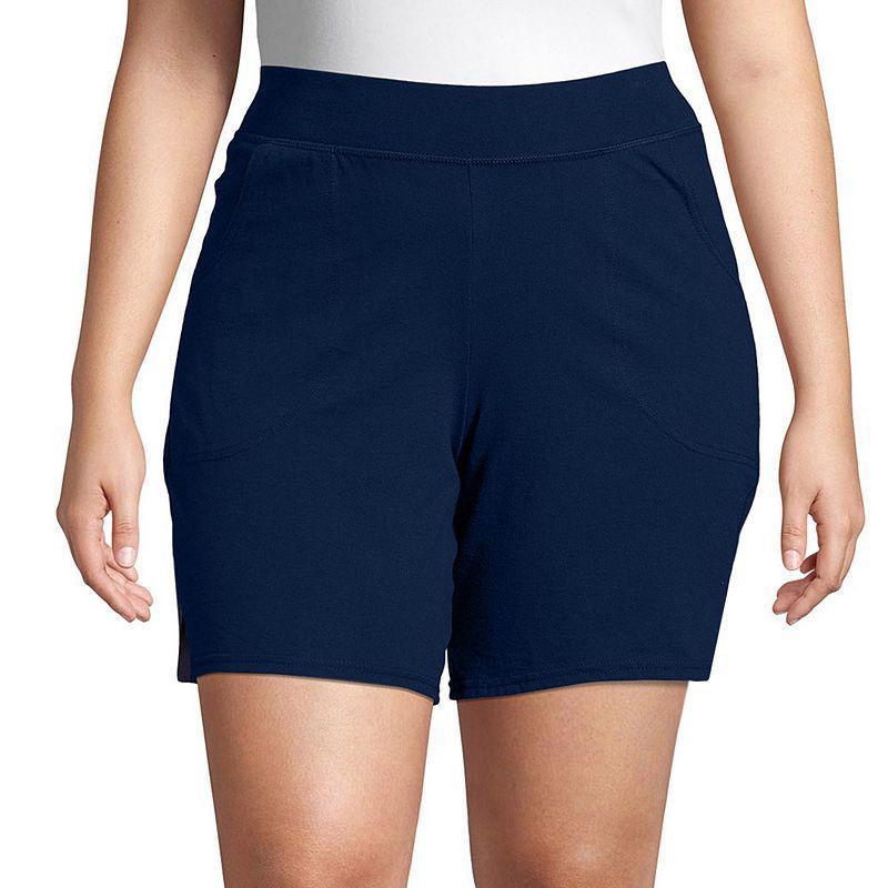 Plus Size Just My Size Pocket Jersey Shorts, Womens Product Image