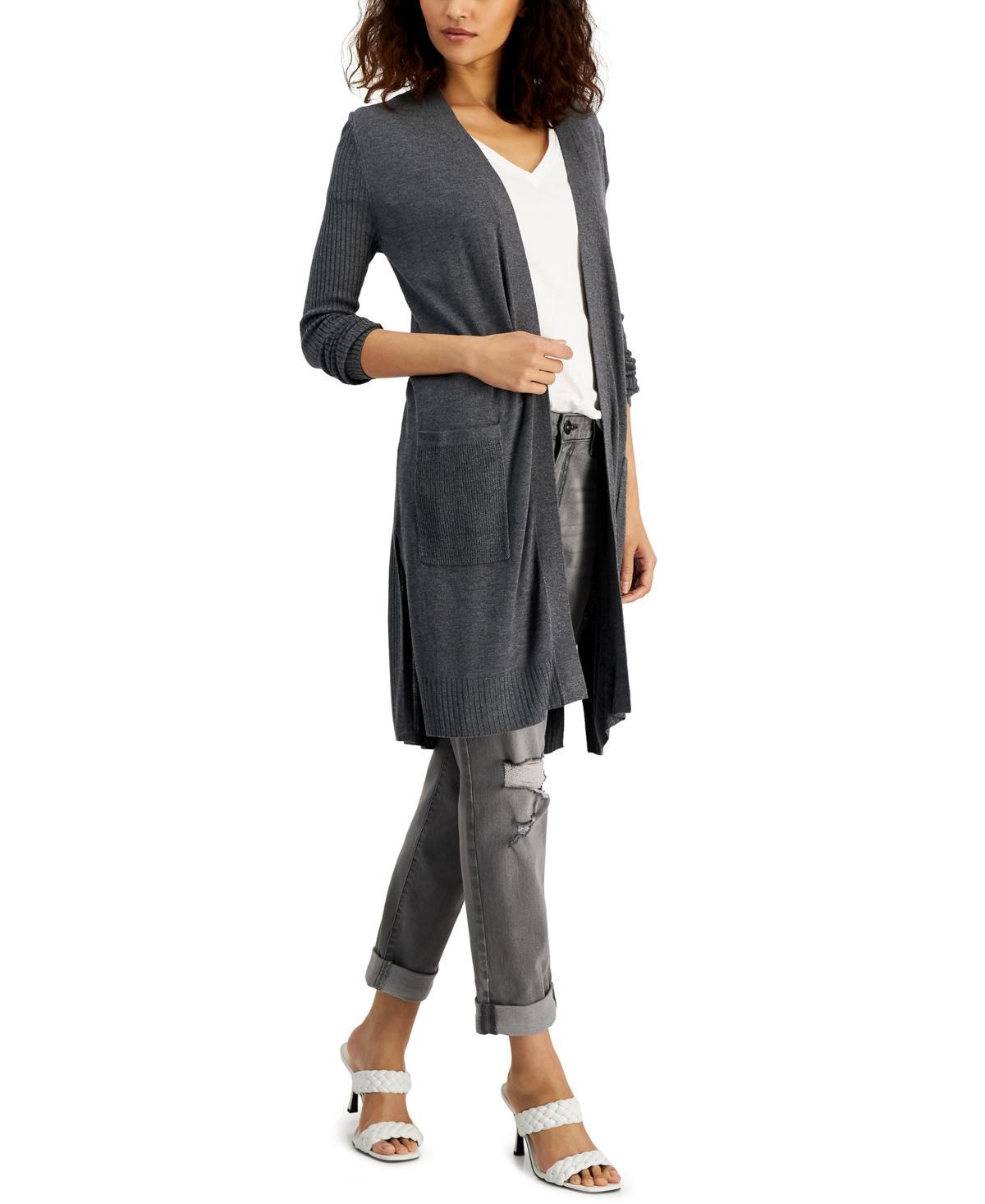 I.n.c. International Concepts Womens Ribbed Cardigan, Created for Macys Product Image