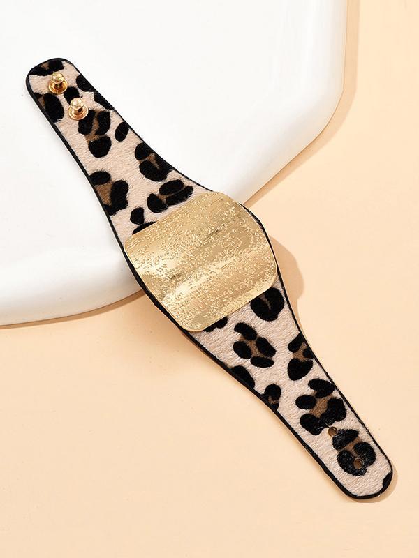 Leopard Split-Joint Bracelet Accessories Product Image