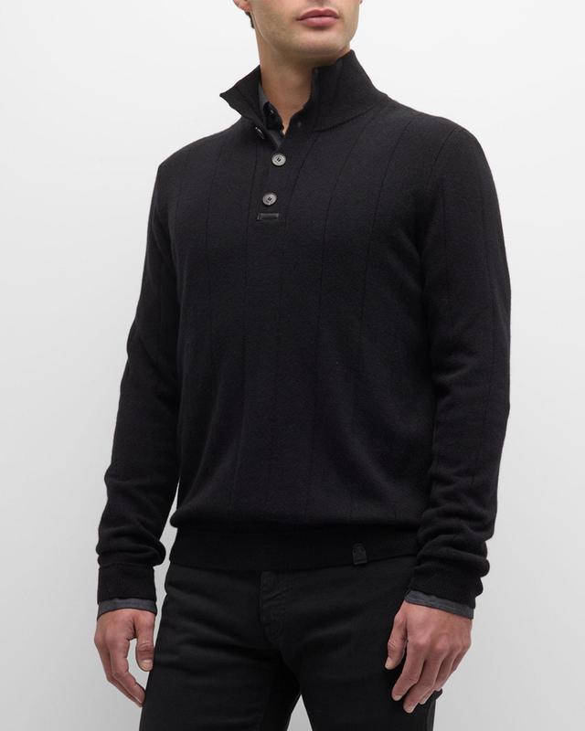 Brioni Men's Mock Neck Cashmere Sweater - Size: 50 EU (40 US) - BLUETTE Product Image