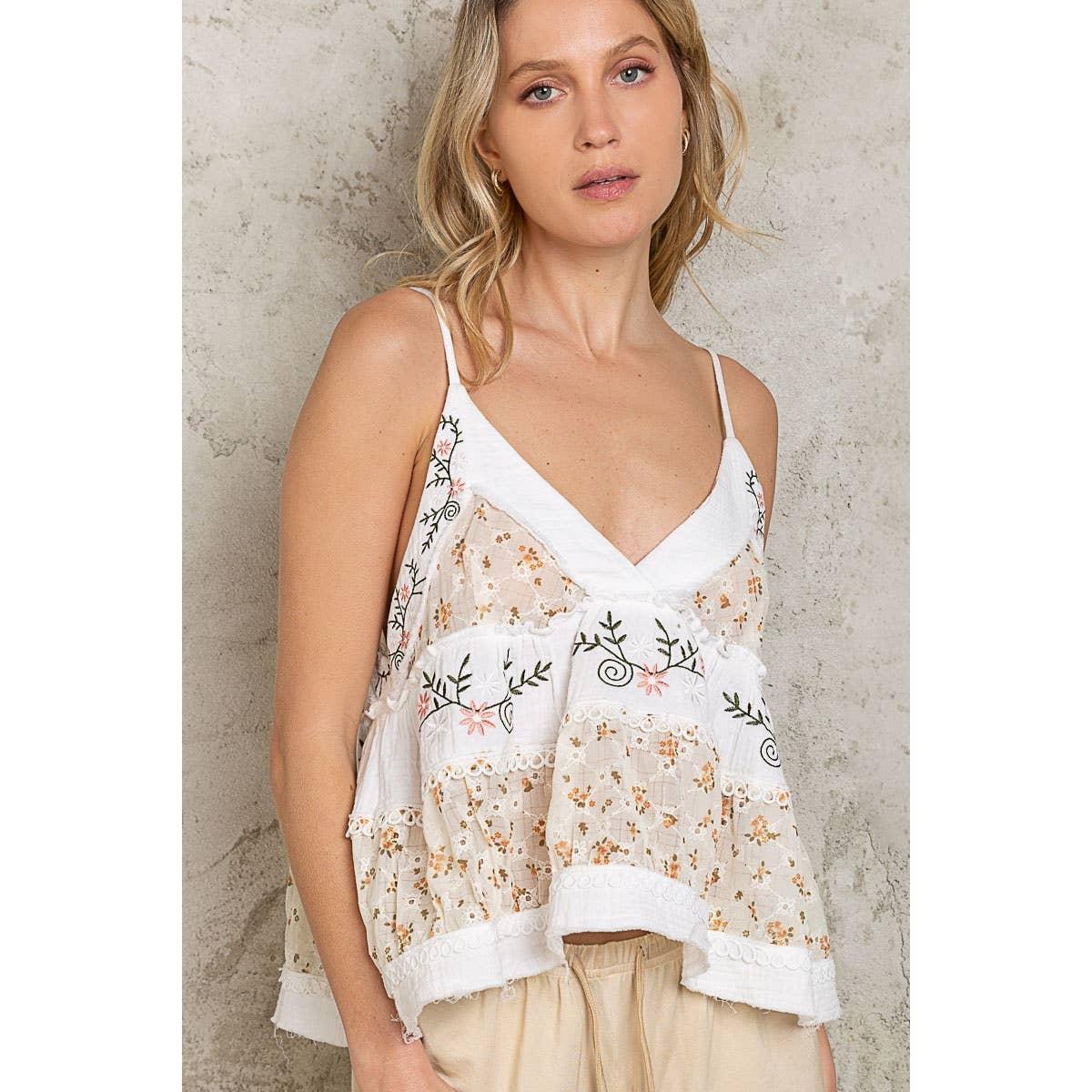 Sleeveless Embroidered Top Product Image