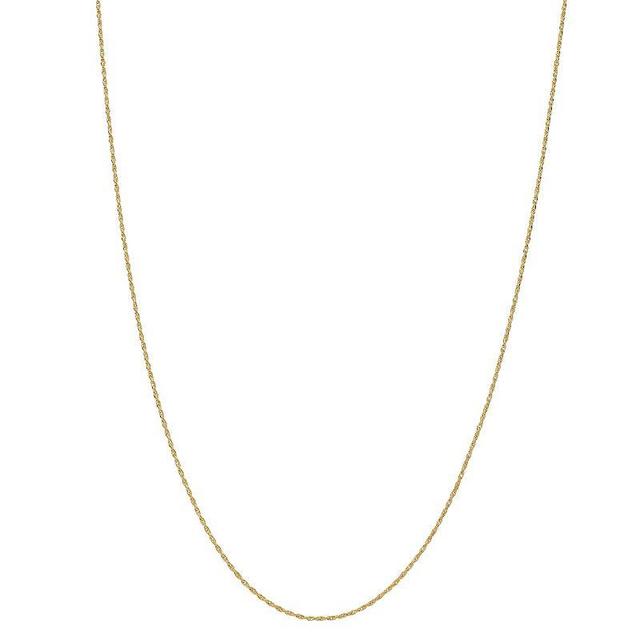 14k Gold Rope Chain Necklace, Womens Product Image