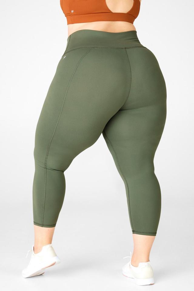 Fabletics Define High-Waisted 7/8 Legging Womens Safari plus Size 4X Product Image