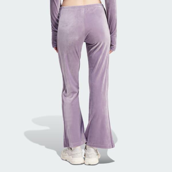 Crushed Velvet Flared Pants Product Image