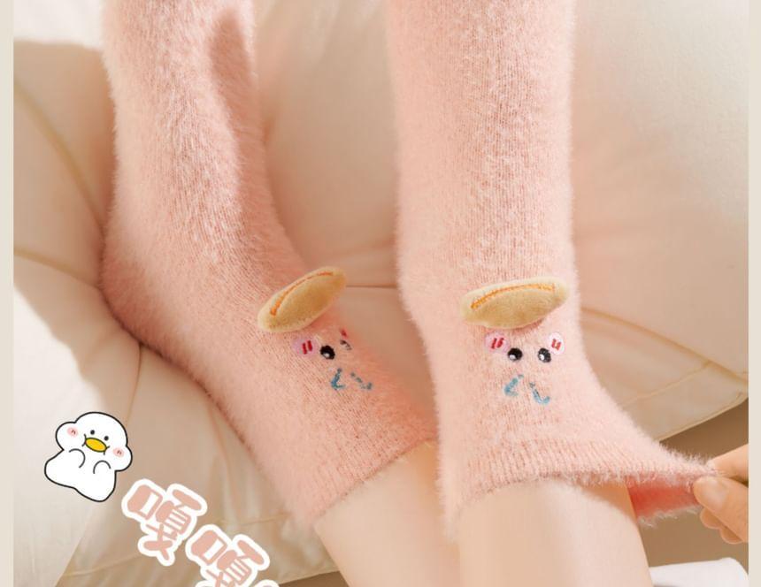 Duck Fleece Crew Socks Set Product Image