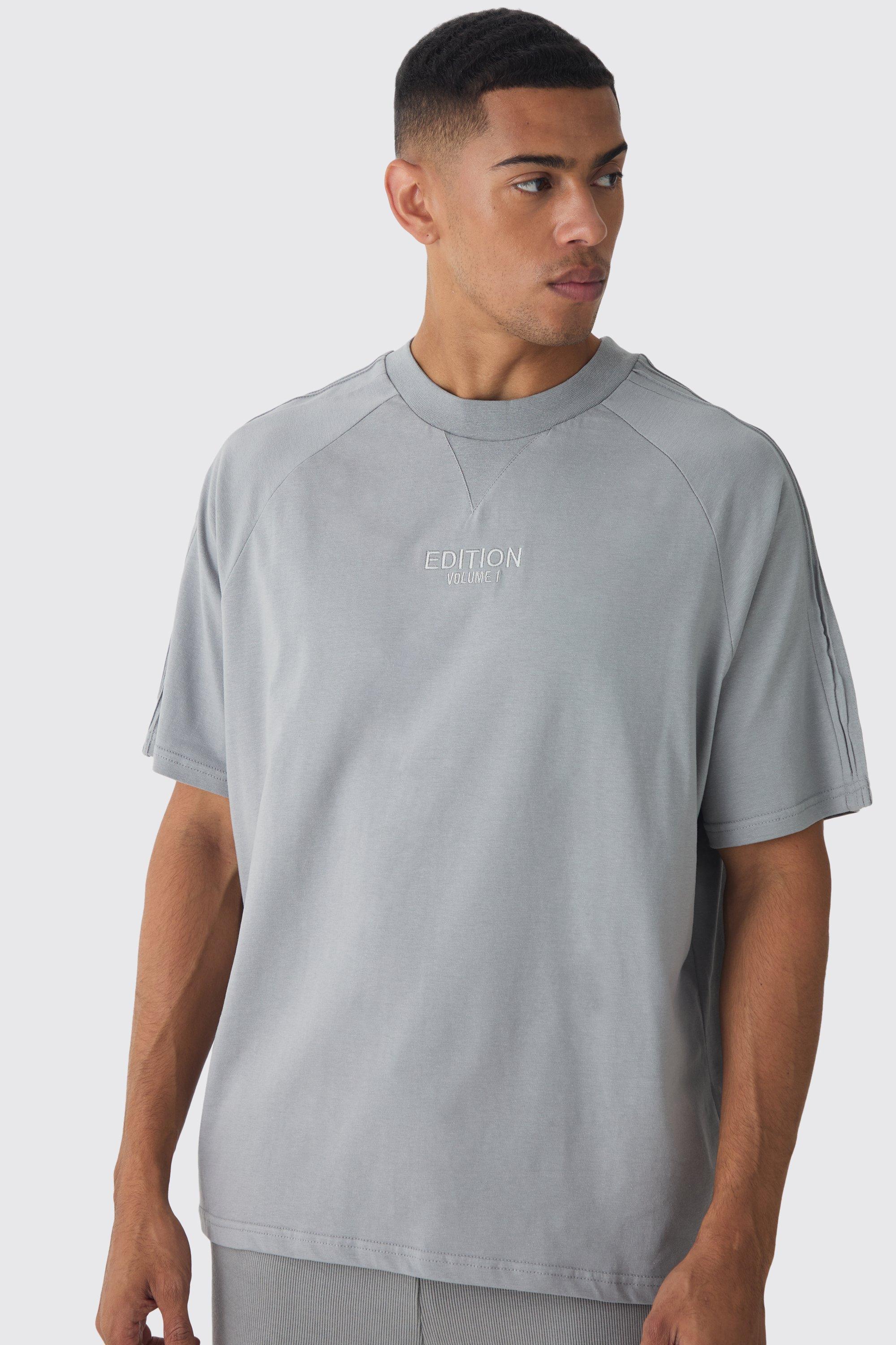 EDITION Oversized Heavyweight Pin Tuck T-shirt | boohooMAN USA Product Image