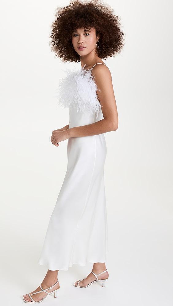 Sleeper Boheme Slip Dress with Feathers | Shopbop Product Image