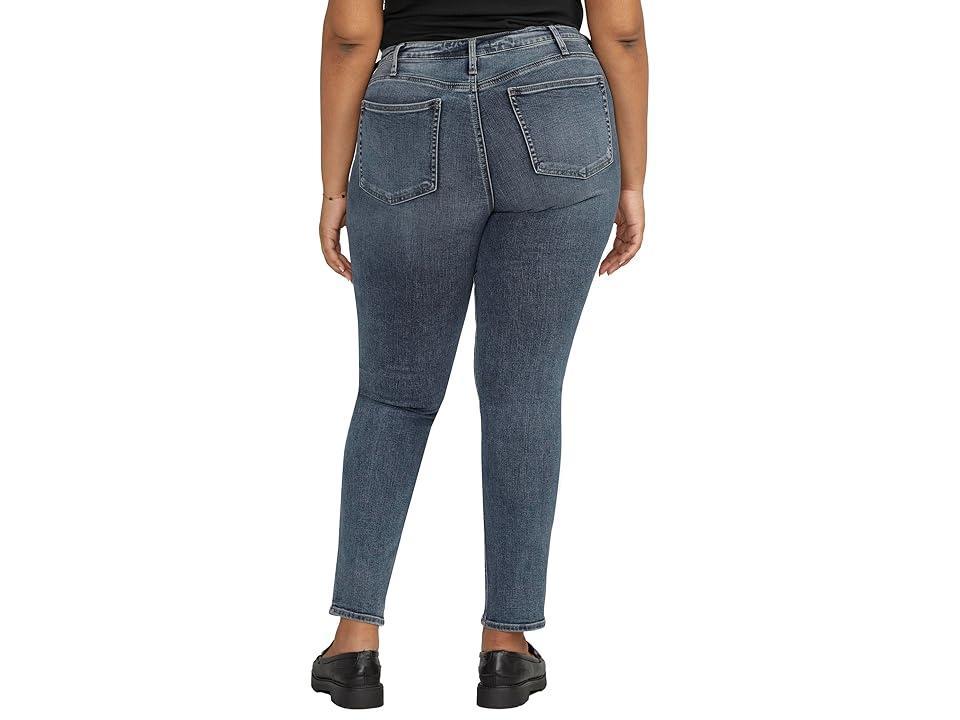 Silver Jeans Co. Plus Size Most Wanted Mid-Rise Straight Leg Jeans W63413EDB341 (Indigo) Women's Jeans Product Image