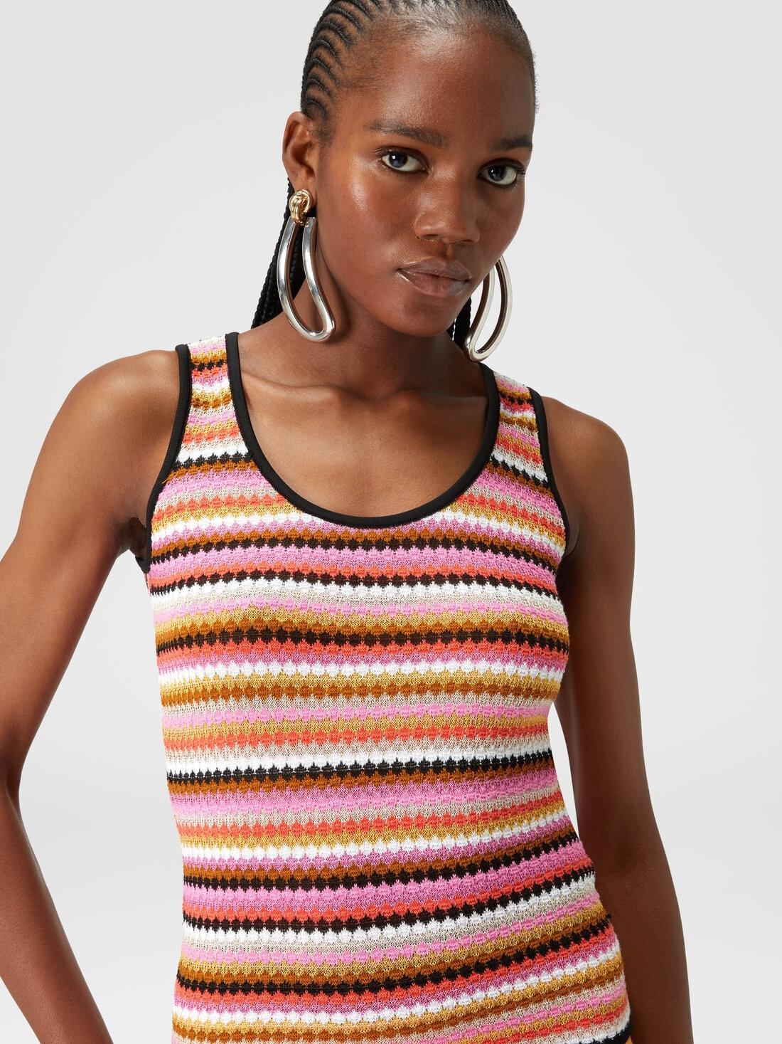 Striped cotton and viscose tank top Multicoloured | Missoni Product Image