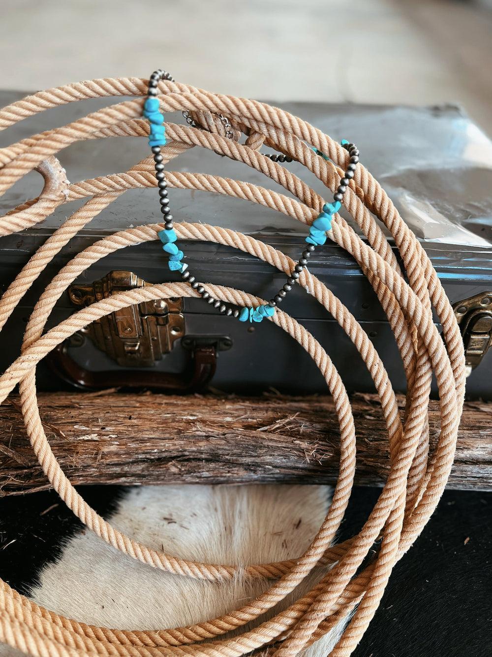 Handmade Navajo Pearl Turquoise Necklace Product Image