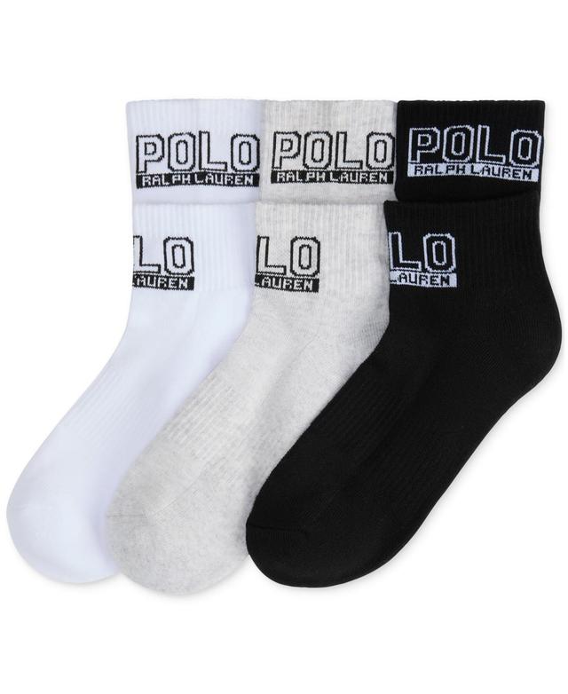 Polo Ralph Lauren Womens 3-Pk. Quarter Crew Socks Product Image