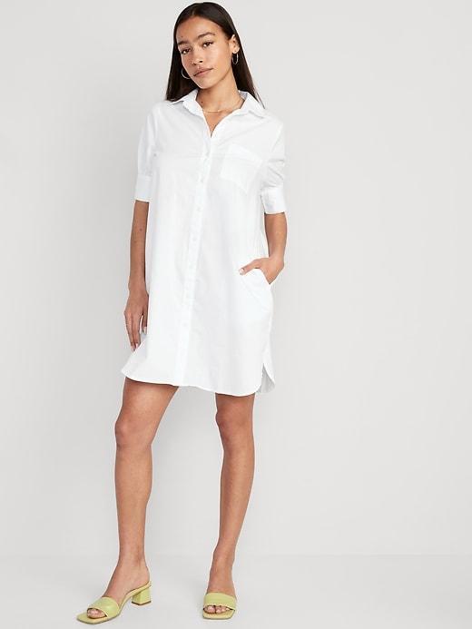 Short-Sleeve Shirt Dress product image