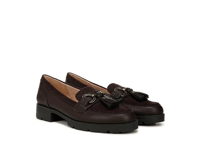 LifeStride Logan Womens Slip-on Loafers Dark Brown Product Image