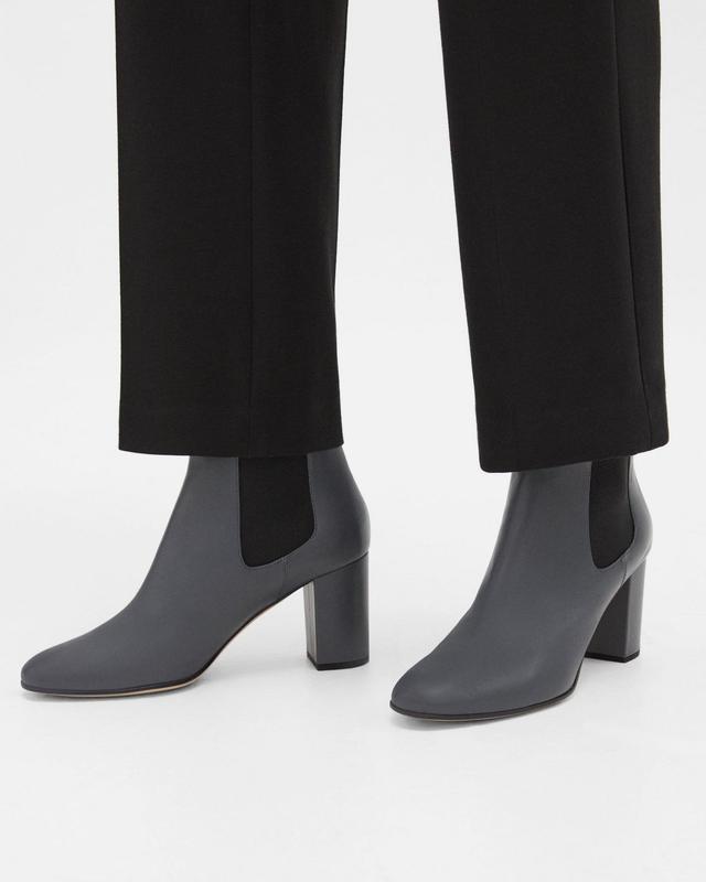 Block Heel Chelsea Bootie in Leather Product Image