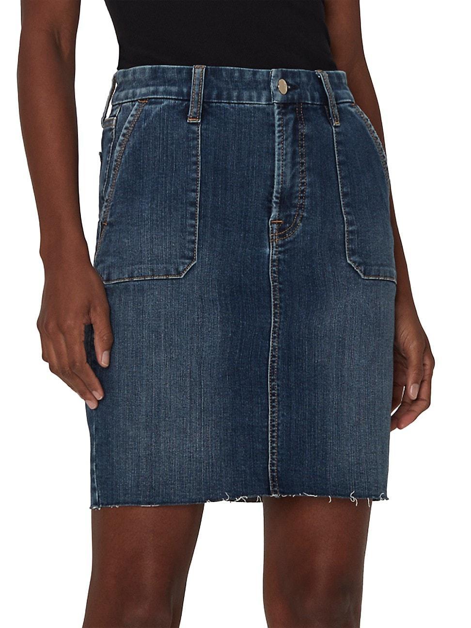 Womens Denim Pencil Miniskirt product image