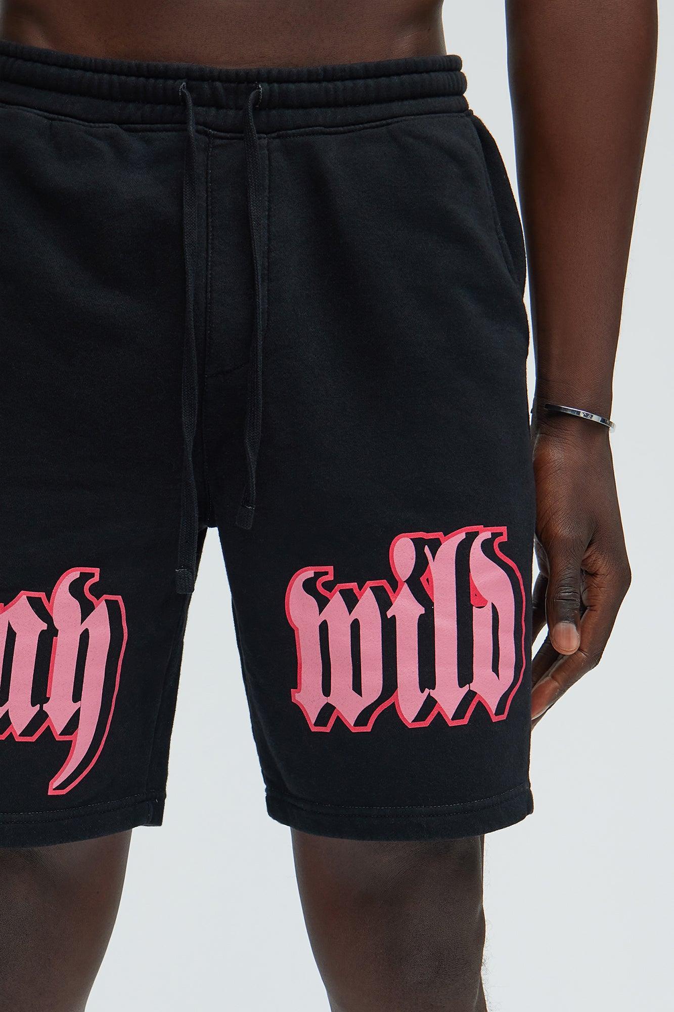 Stay Wild Sweatshort - Black Product Image