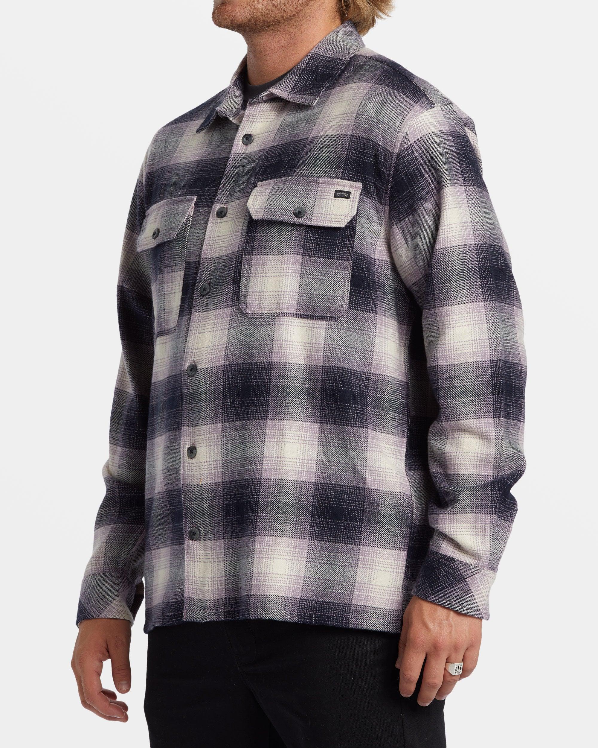 Offshore Long Sleeve Flannel Shirt - Purple Ash Male Product Image