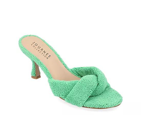 Journee Collection Womens Mannon Terry Cloth Sandals Product Image