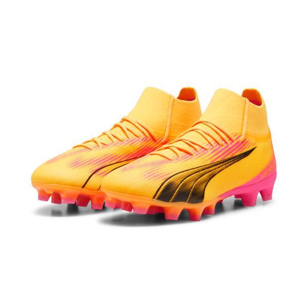 PUMA ULTRA PRO Firm Ground/Artificial Ground Men's Soccer Cleats Shoes in Sun Stream/Black/Sunset Glow Product Image