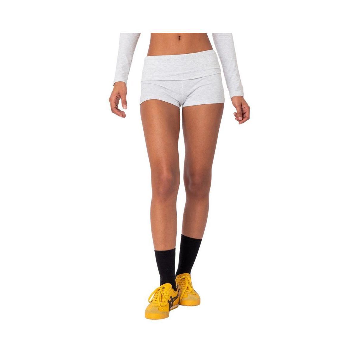 Edikted Womens Meg Fold Over Shorts Product Image