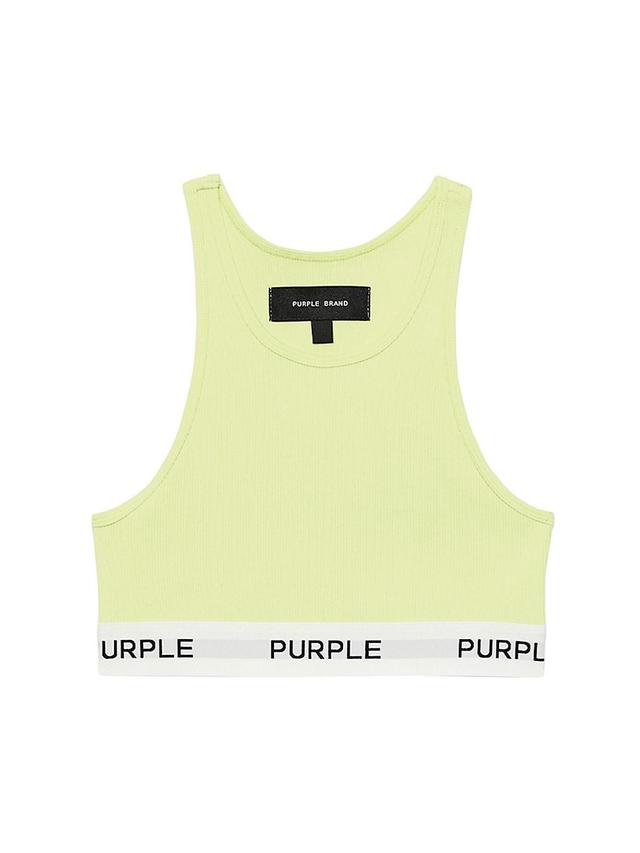 PURPLE BRAND Ribbed Bralette Product Image