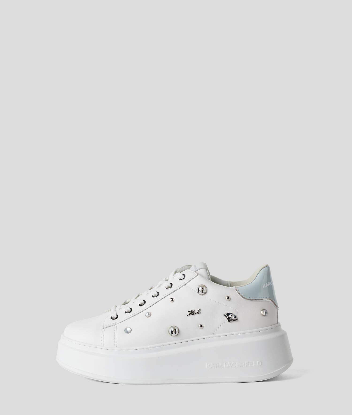 Exclusive KARL Charm Leather Sneakers Product Image