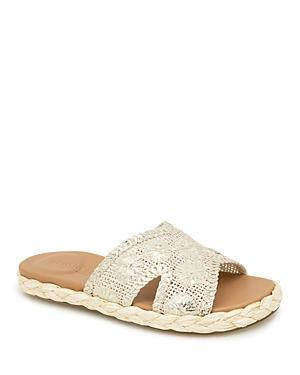 Gentle Souls by Kenneth Cole Womens Tristan Woven Slide Sandals Product Image