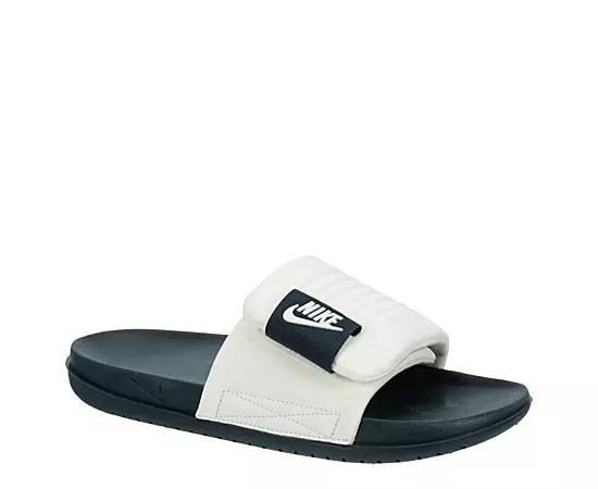 Nike Offcourt Adjust Mens Slide Sandals Sail Armory Blue Product Image