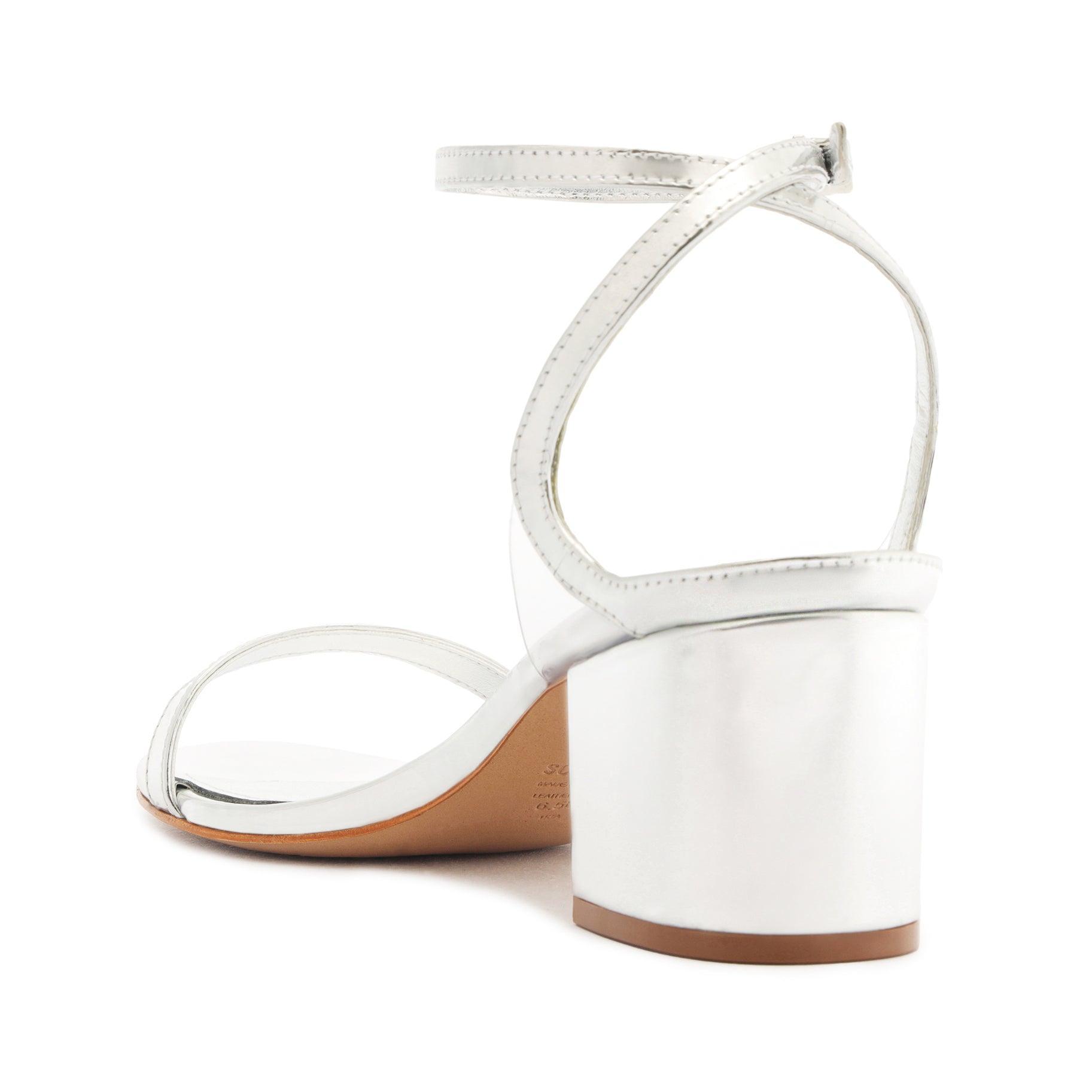 Skye Mid Block Specchio Leather Sandal Female Product Image