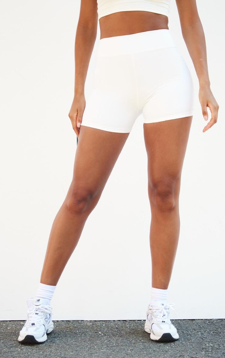 White Snatched Sculpt Mini Short Product Image