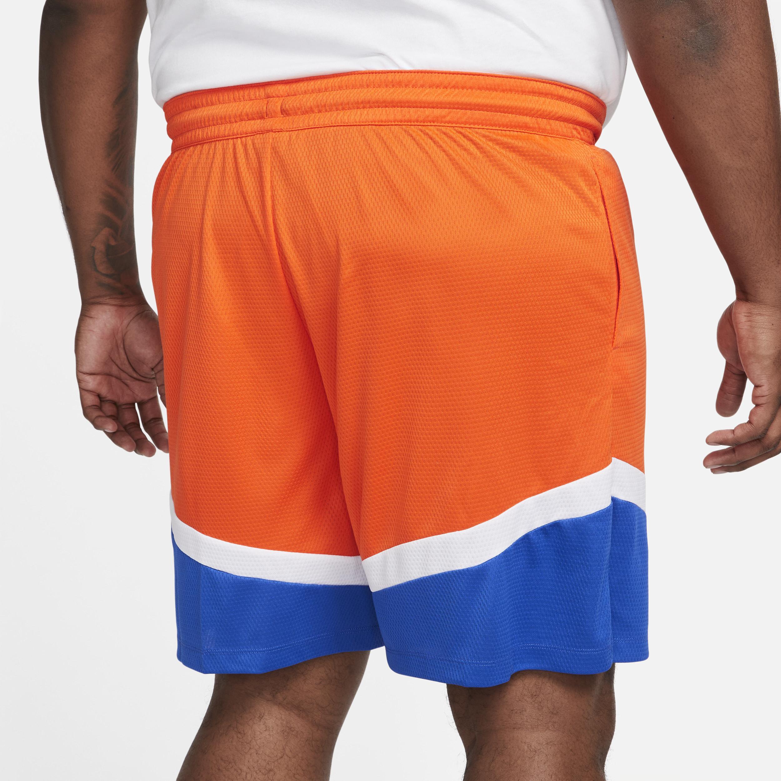 Men's Icon Dri-fit 8" Basketball Shorts In Orange Product Image