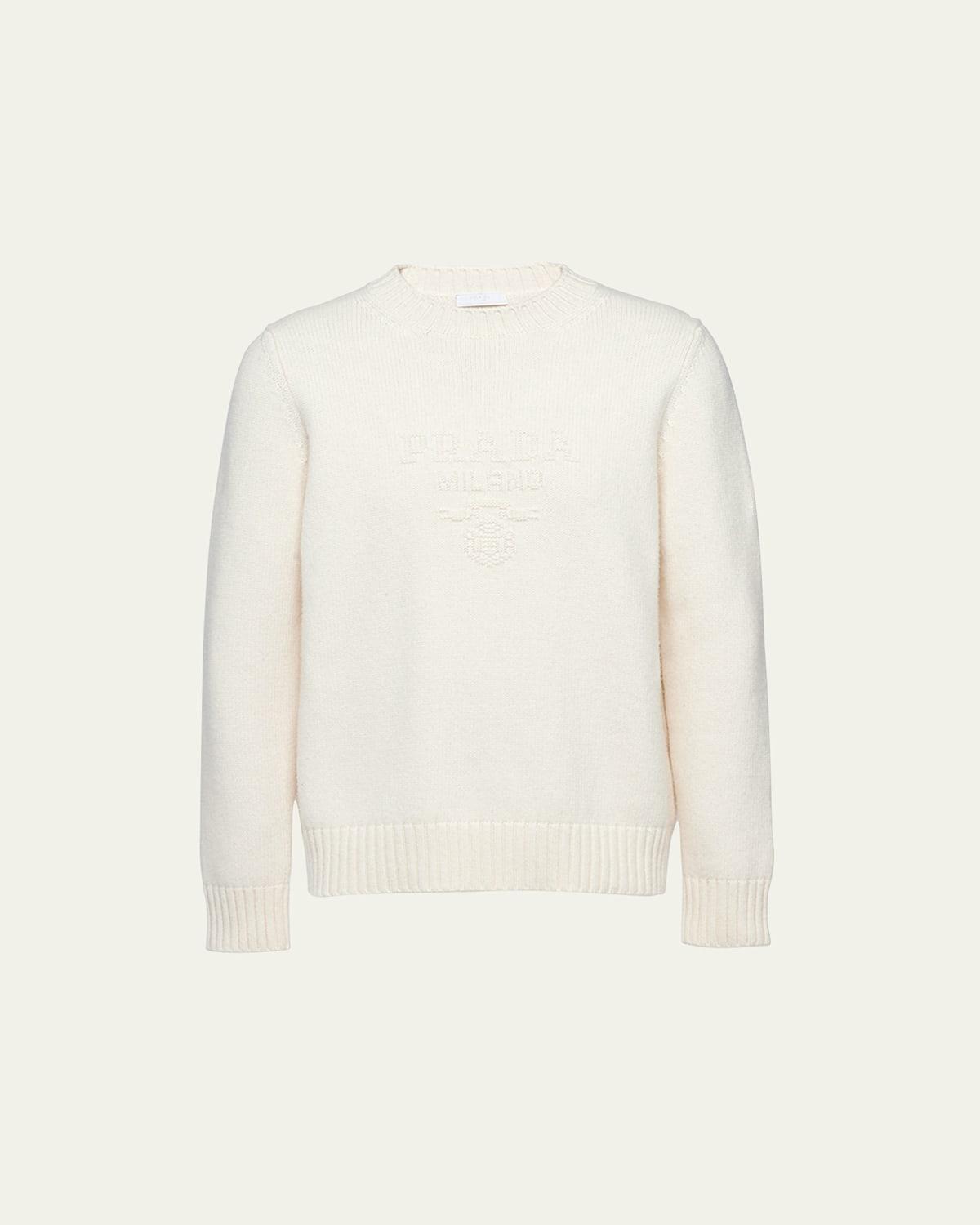 Mens Wool And Cashmere Crewneck Sweater Product Image