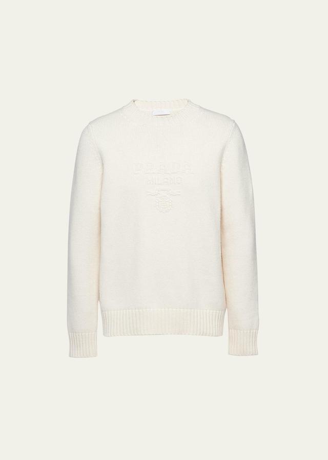 Mens Wool And Cashmere Crewneck Sweater Product Image