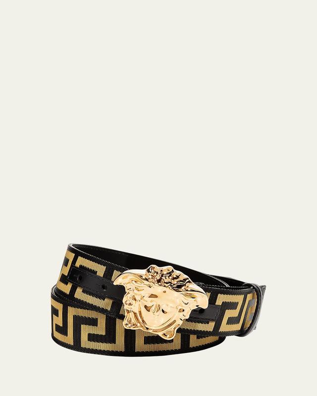 Versace First Line La Medusa La Greca Web Belt Product Image