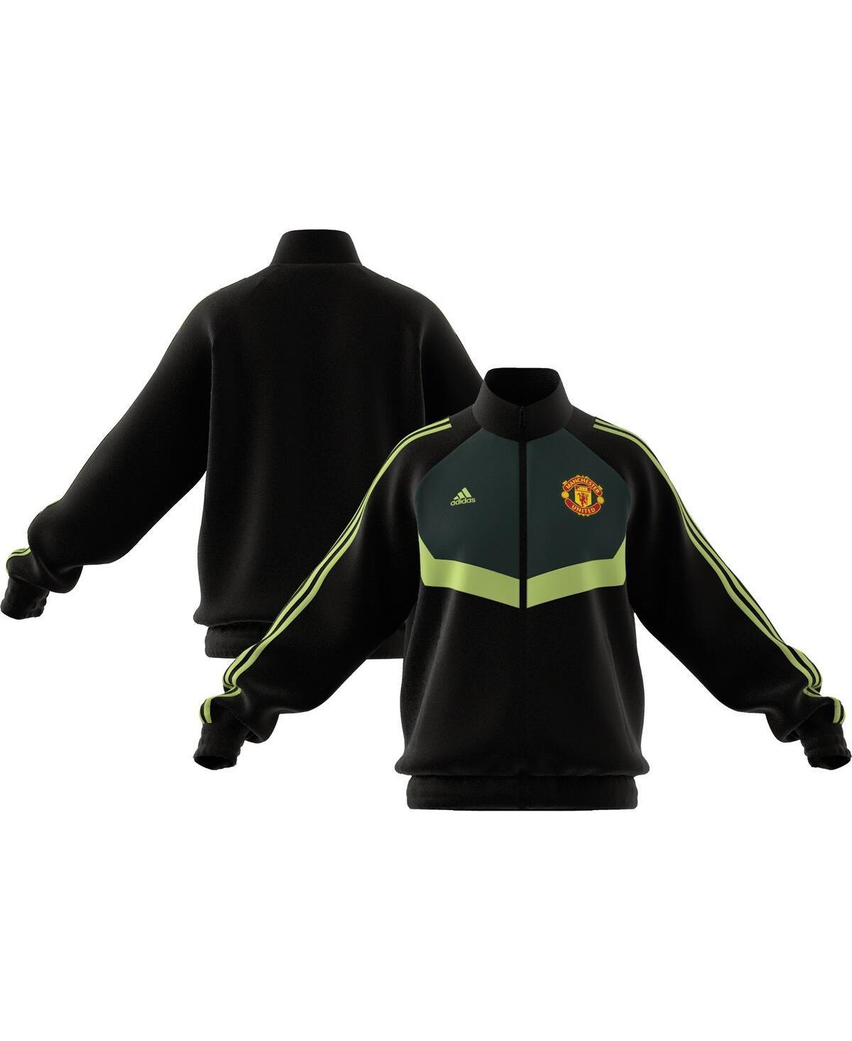 Mens adidas Black Manchester United x Stone Roses 2023/24 Urban Purist Woven Full-Zip Track Jacket Product Image