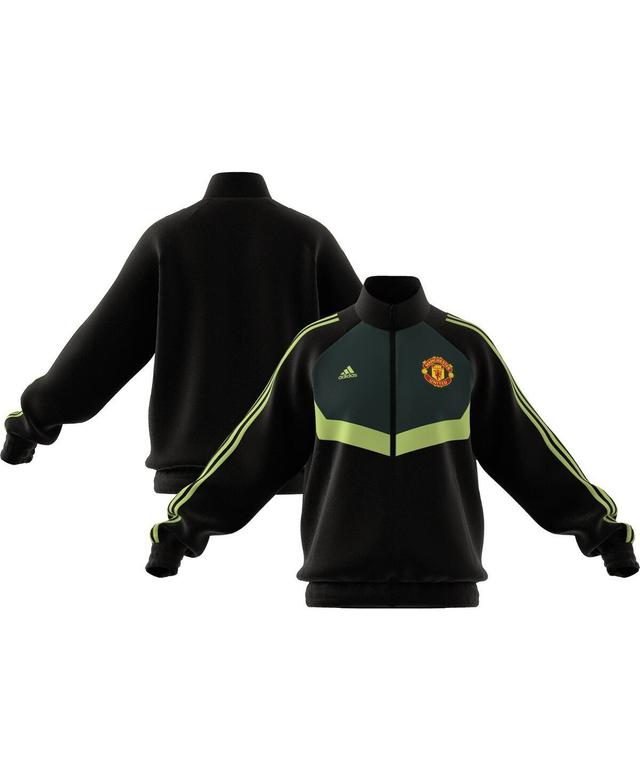 Mens adidas Black Manchester United x Stone Roses 2023/24 Urban Purist Woven Full-Zip Track Jacket Product Image