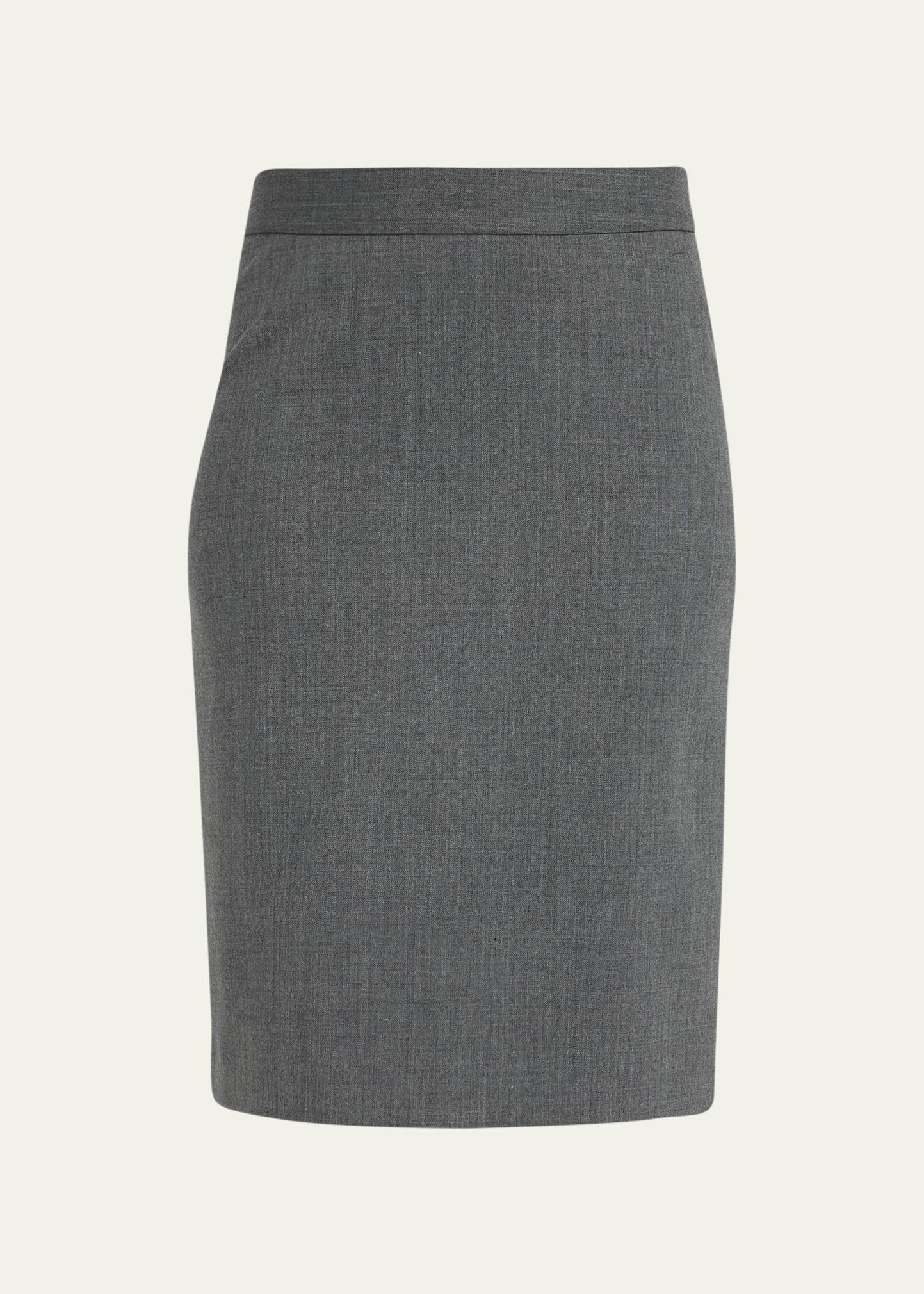 Pippa Straight Wool Skirt product image